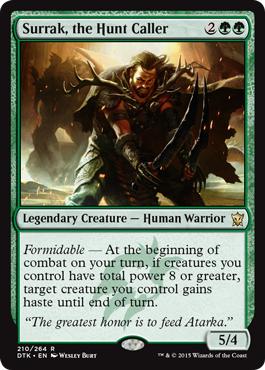 Surrak, the Hunt Caller (Dragons of Tarkir) Light Play