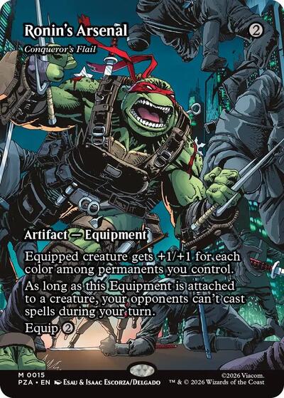 Ronin's Arsenal - Conqueror's Flail (Borderless) (Teenage Mutant Ninja Turtles Eternal-Legal) Light Play