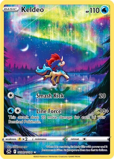 Keldeo (Crown Zenith: Galarian Gallery) Near Mint Holofoil