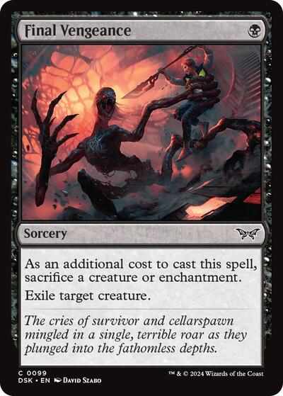 Final Vengeance (Duskmourn: House of Horror) Light Play Foil