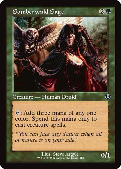Somberwald Sage (Retro Frame) (Innistrad Remastered) Light Play
