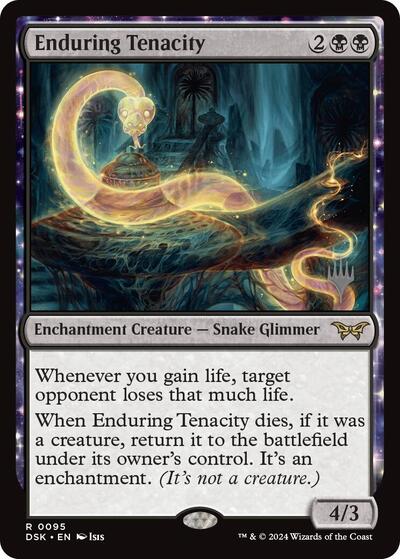 Enduring Tenacity (Promo Pack: Duskmourn: House of Horror) Light Play Foil