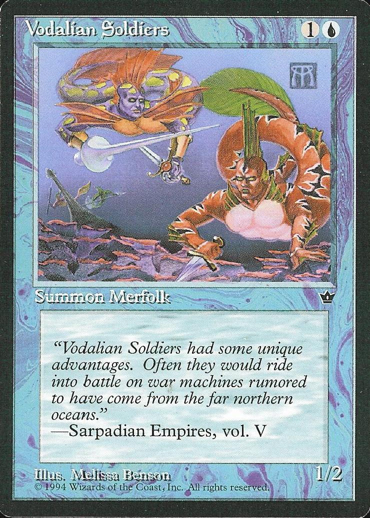 Vodalian Soldiers (Benson) (Fallen Empires) Light Play