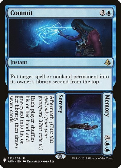 Commit // Memory (Mystery Booster) Light Play