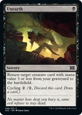 Unearth (Double Masters 2022) Light Play Foil