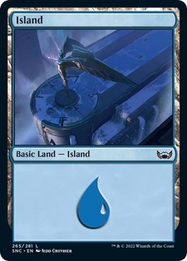 Island (265) (Streets of New Capenna) Light Play Foil