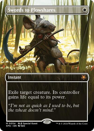 Swords to Plowshare (Borderless) (Special Guests) Light Play Foil