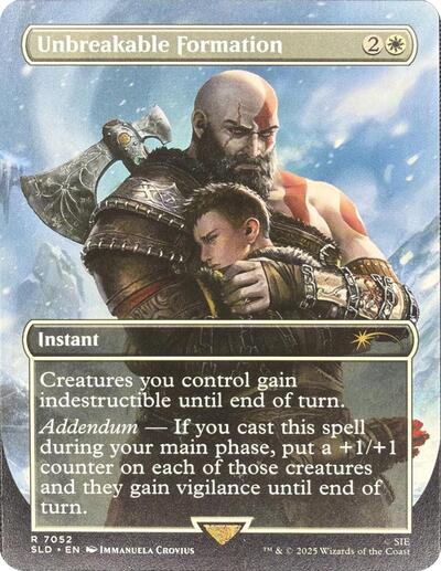 Unbreakable Formation (7052) (Secret Lair) Light Play