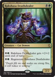 Rakshasa Deathdealer (Khans of Tarkir) Light Play Foil