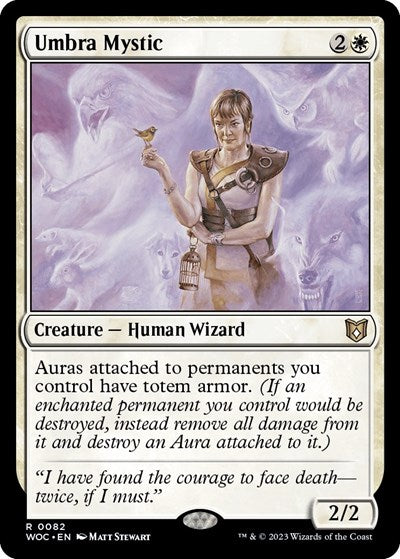 Umbra Mystic (Commander: Wilds of Eldraine) Light Play
