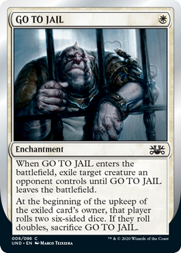 GO TO JAIL (Unsanctioned) Light Play
