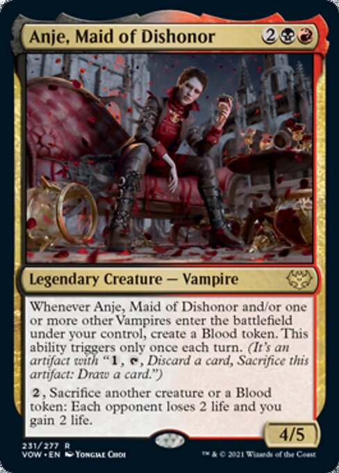 Anje, Maid of Dishonor (Innistrad: Crimson Vow) Light Play