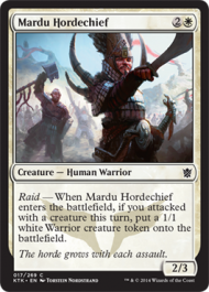 Mardu Hordechief (Khans of Tarkir) Light Play Foil