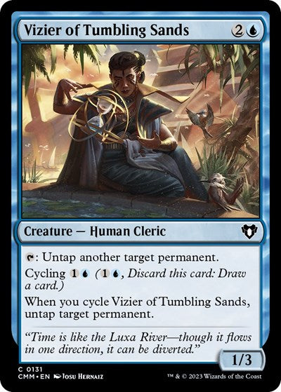 Vizier of Tumbling Sands (Commander Masters) Light Play