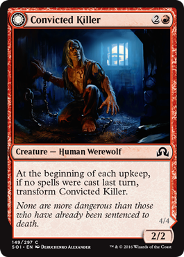 Convicted Killer (Branded Howler) (Shadows Over Innistrad) Light Play Foil