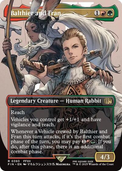 Balthier and Fran (Borderless) (0393) (Universes Beyond: FINAL FANTASY) Light Play