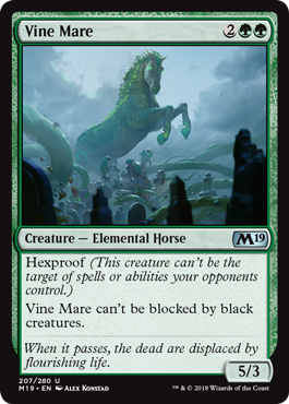 Vine Mare (Magic 2019 Core Set) Light Play