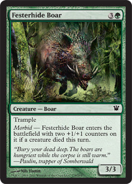 Festerhide Boar (Innistrad) Light Play