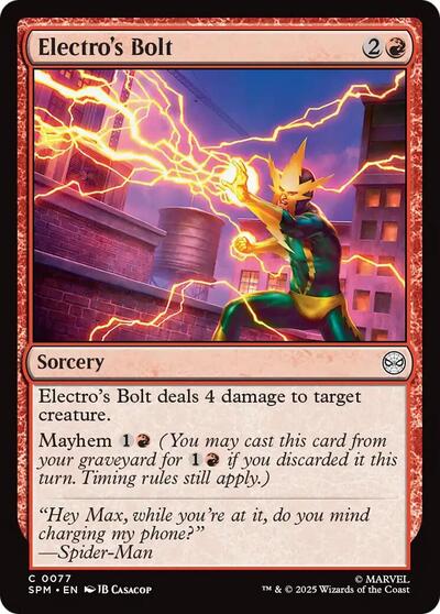 Electro's Bolt (Marvel's Spider-Man) Light Play Foil
