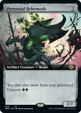 Perennial Behemoth (Extended Art) (The Brothers' War) Light Play
