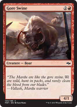 Gore Swine (Fate Reforged) Light Play