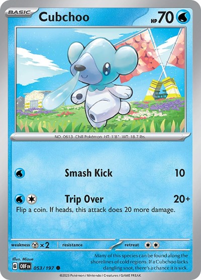 Cubchoo (Scarlet and Violet: Obsidian Flames) Light Play