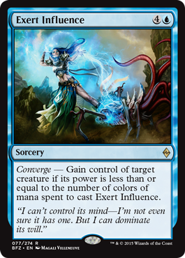 Exert Influence (Battle for Zendikar) Light Play Foil