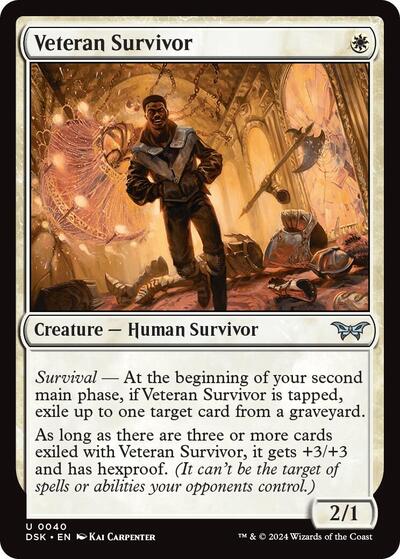 Veteran Survivor (Duskmourn: House of Horror) Light Play