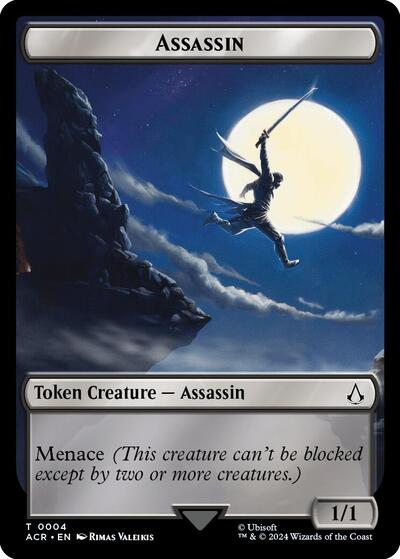 Assassin Token (Universes Beyond: Assassin's Creed) Light Play