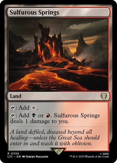 Sulfurous Springs (Commander: The Lord of the Rings: Tales of Middle-earth) Light Play
