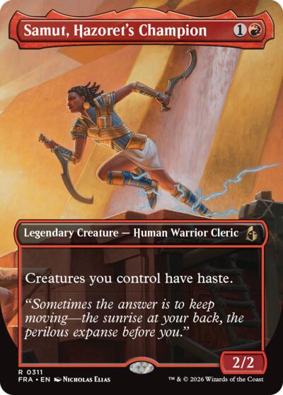Samut, Hazorer's Champion (Borderless) (Reality Fracture) Light Play