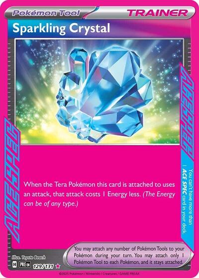 Sparkling Crystal (SV: Prismatic Evolutions) Light Play Holofoil