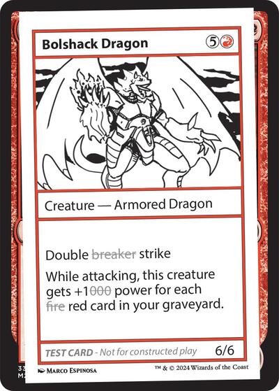 Bolshack Dragon (Mystery Booster 2 Playtest Cards) Light Play