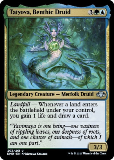 Tatyova, Benthic Druid (Dominaria Remastered) Light Play Foil