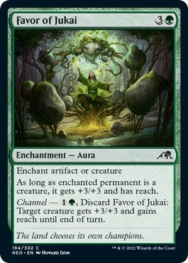 Favor of Jukai (Kamigawa: Neon Dynasty) Light Play Foil