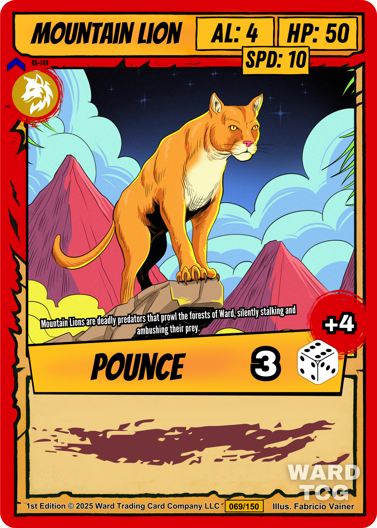 069 Mountain Lion - Rare