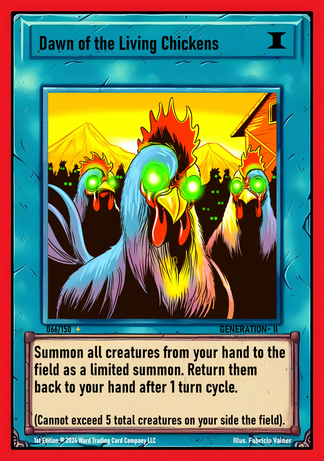066 Dawn Of The Living Chickens FOIL - Legendary
