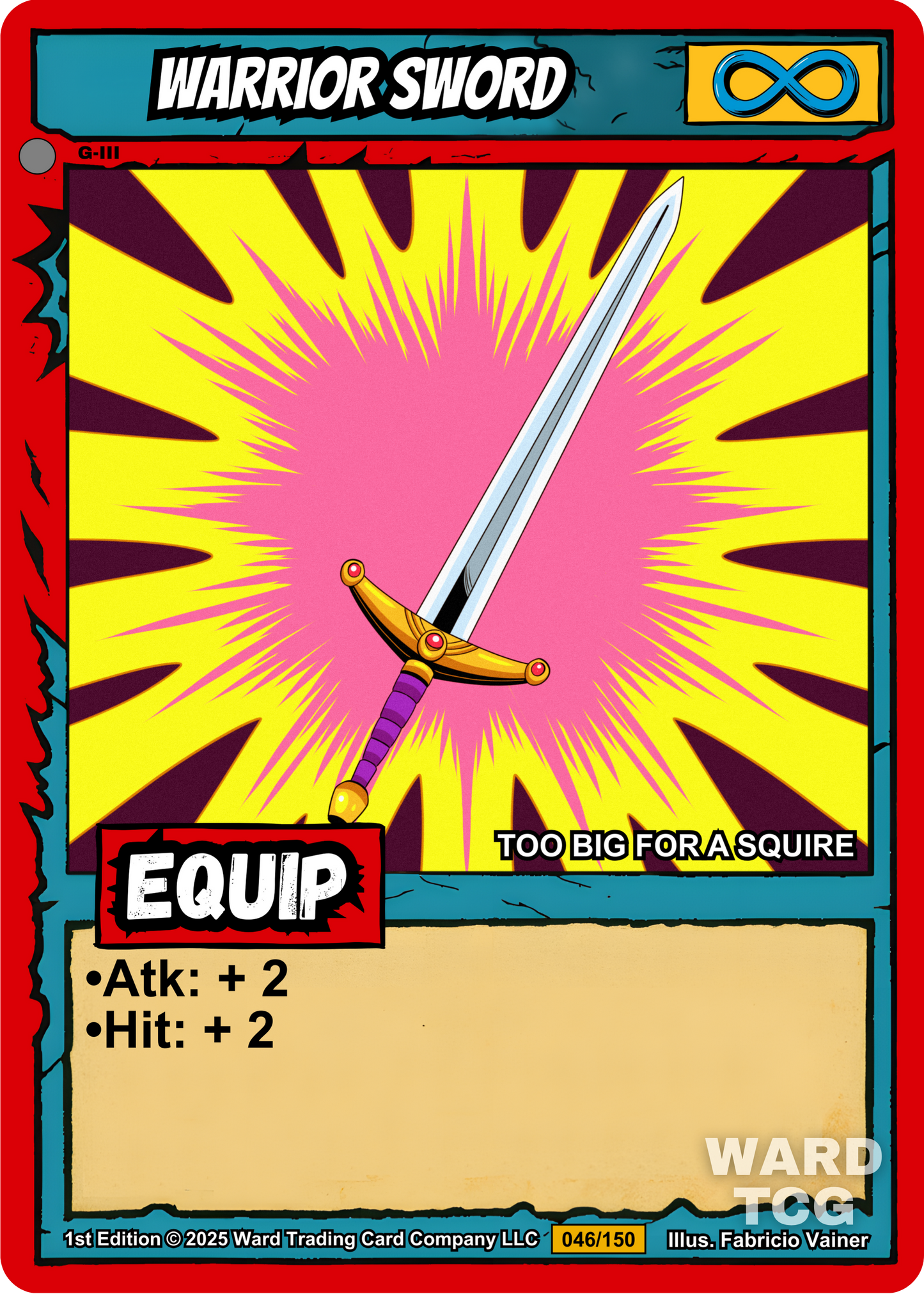 046 Warrior Sword FOIL - Common
