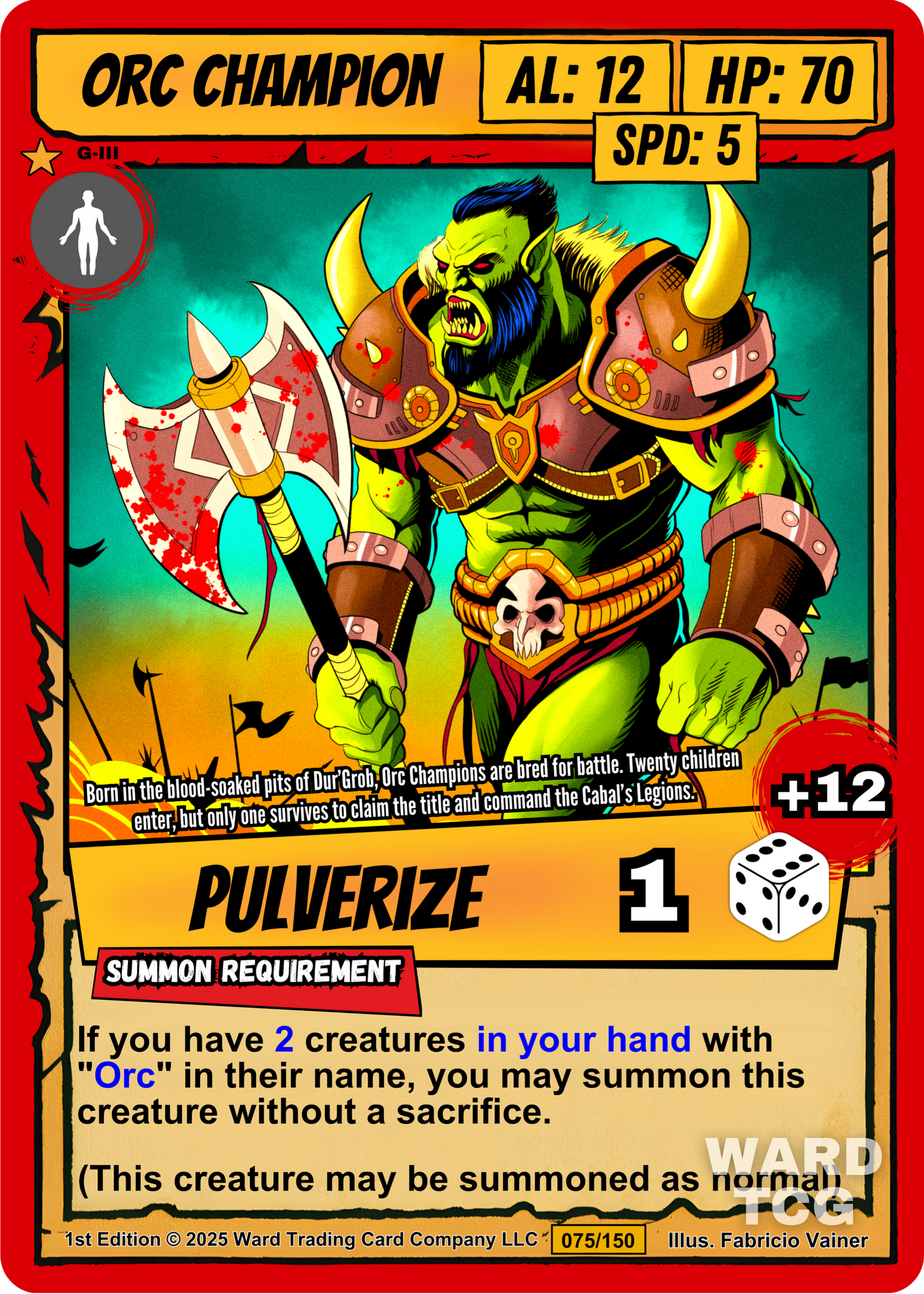 075 Orc Champion FOIL - Legendary