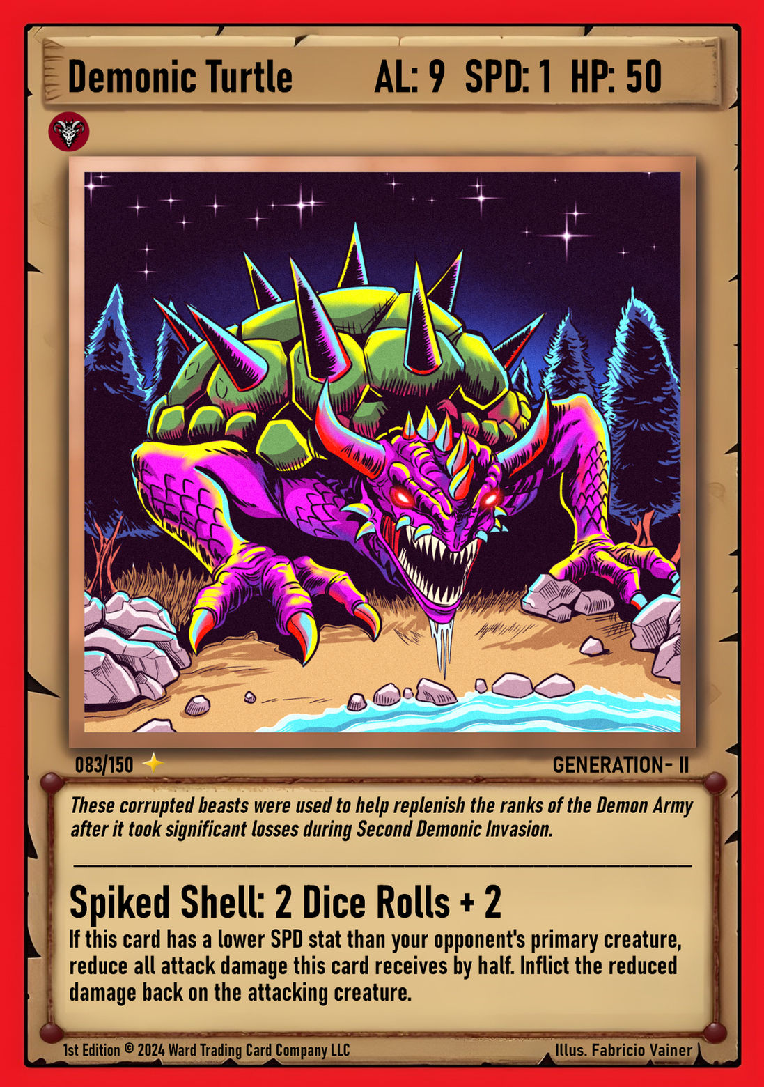 083 Demonic Turtle FOIL - Legendary