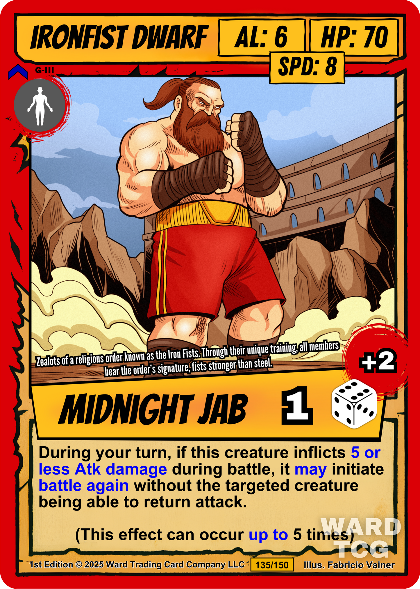 135 Ironfist Dwarf FOIL - Rare