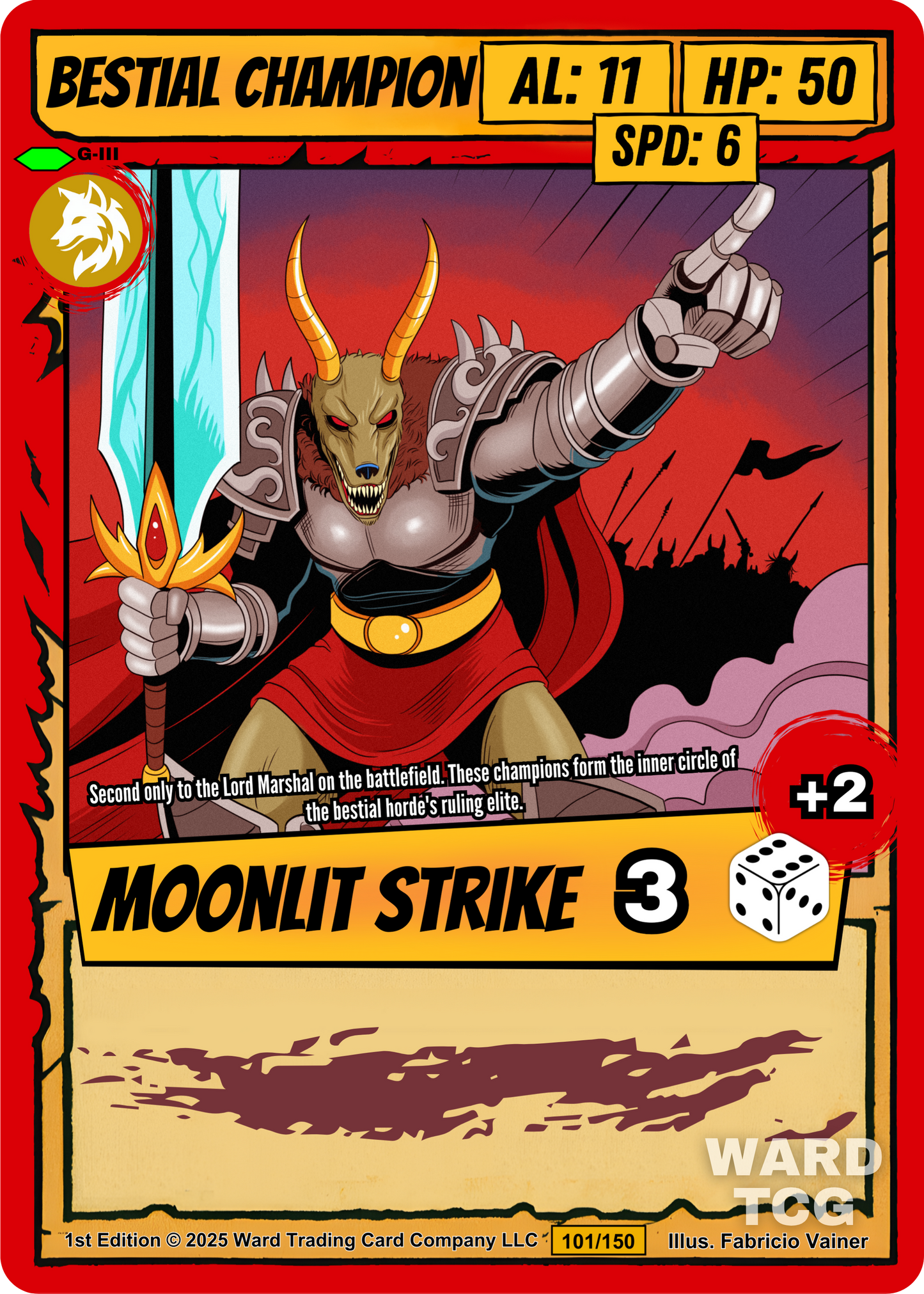 101 Bestial Champion Alt Art - Uncommon