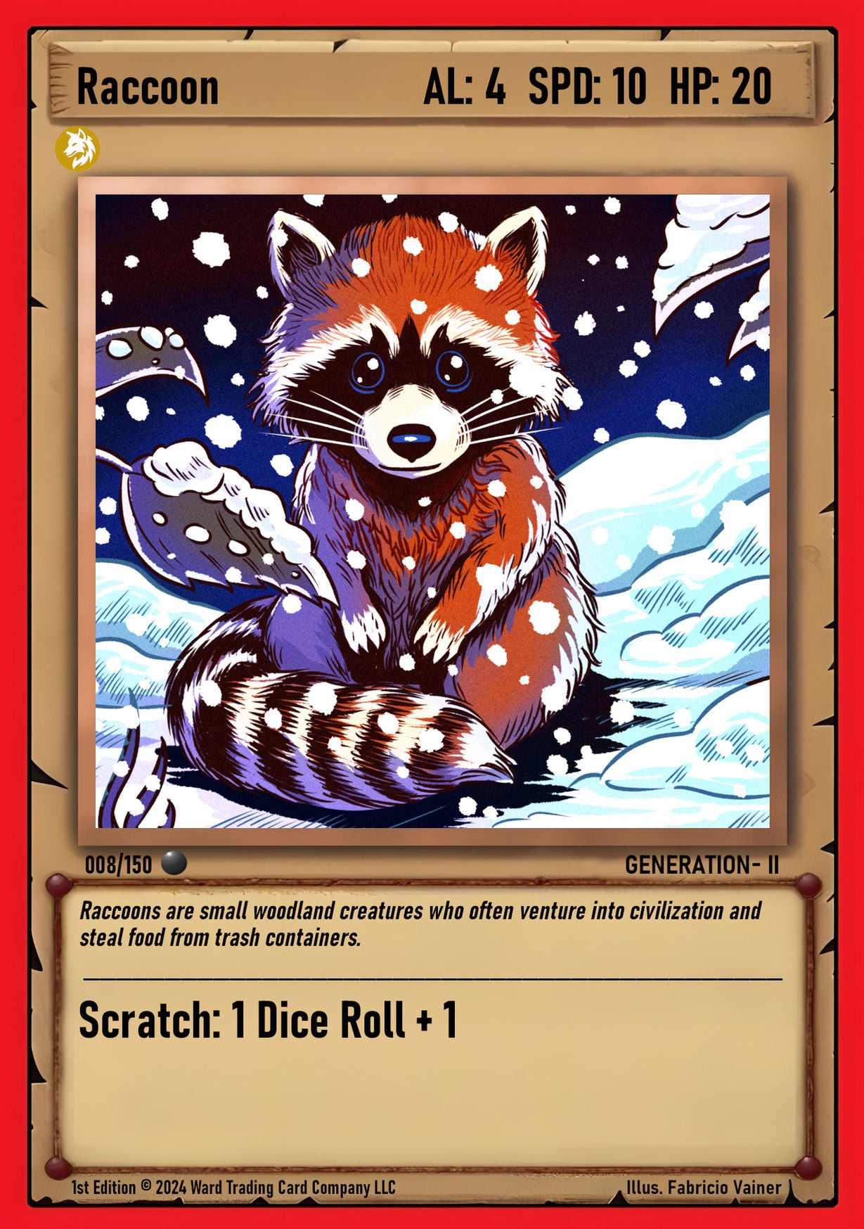 008 Raccoon FOIL - Common