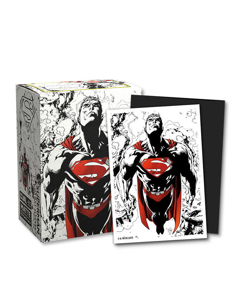 Dragon Shield - Superman Core (Red/White) - Dual Art Sleeves - Standard Size