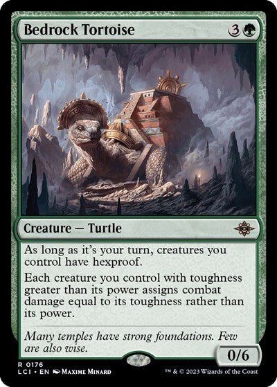 Bedrock Tortoise (The Lost Caverns of Ixalan) Light Play Foil