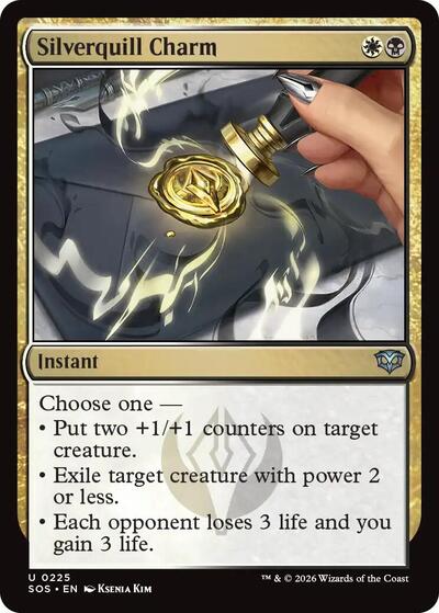 Silverquill Charm (Secrets of Strixhaven) Light Play