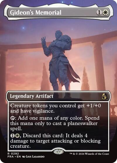 Gideon's Memorial (Borderless) (Reality Fracture) Light Play Foil