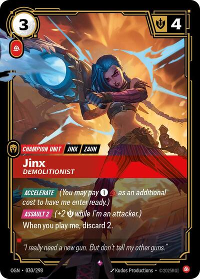 Jinx Demolitionist (Origins) Light Play Foil