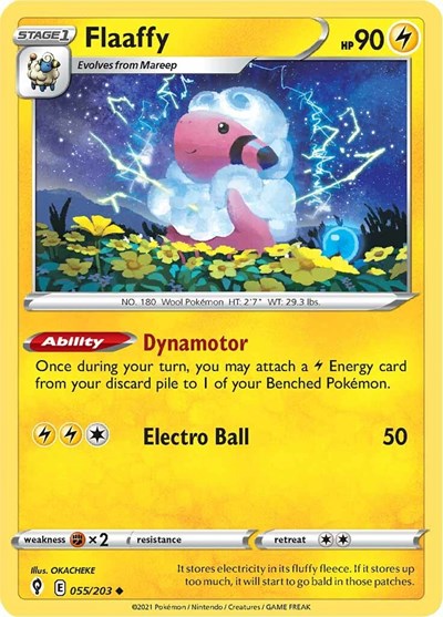 Flaaffy (SWSH07: Evolving Skies) Light Play Reverse Holofoil