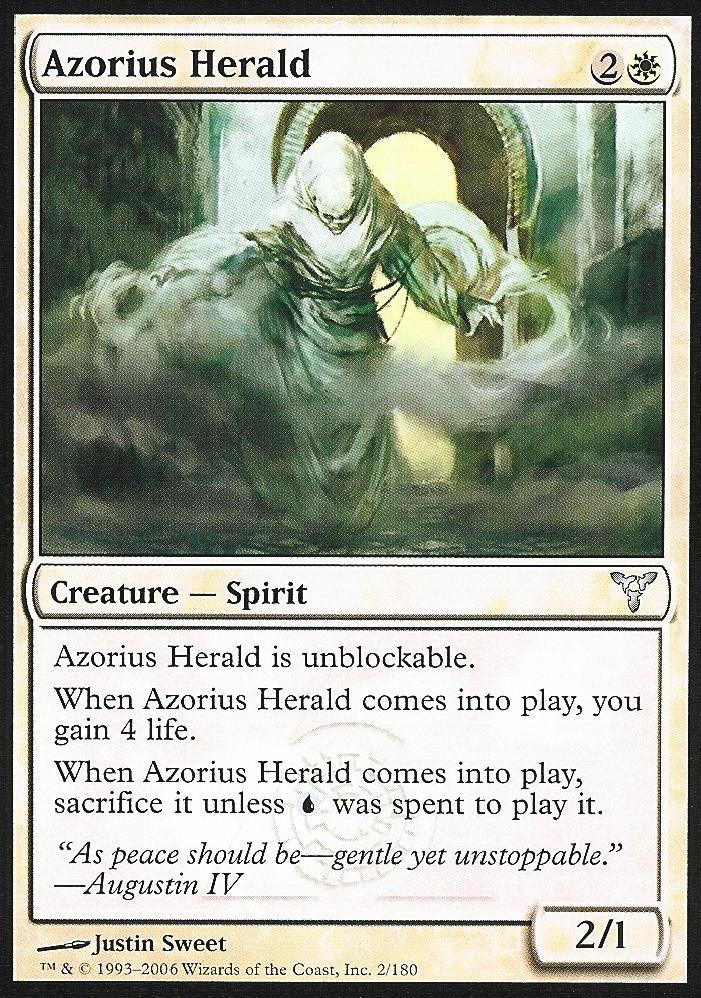 Azorius Herald (Dissension) Light Play